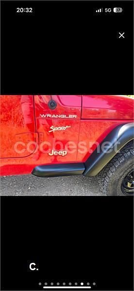 Usado Jeep Wrangler 118 CV (86 kW) 2003 Rojo SUV