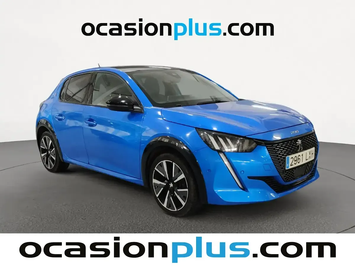 Usado Peugeot 208 GT 100 CV (73 kW) 2022 Azul Utilitario
