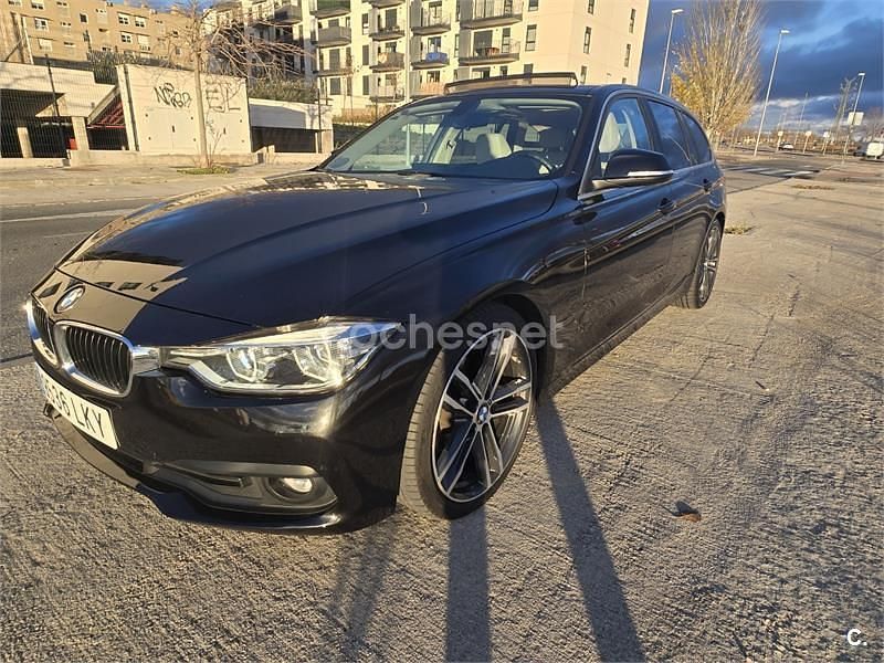 Usado BMW 320 Efficient Dynamics 163 CV (119 kW) 2015 Negro Familiar