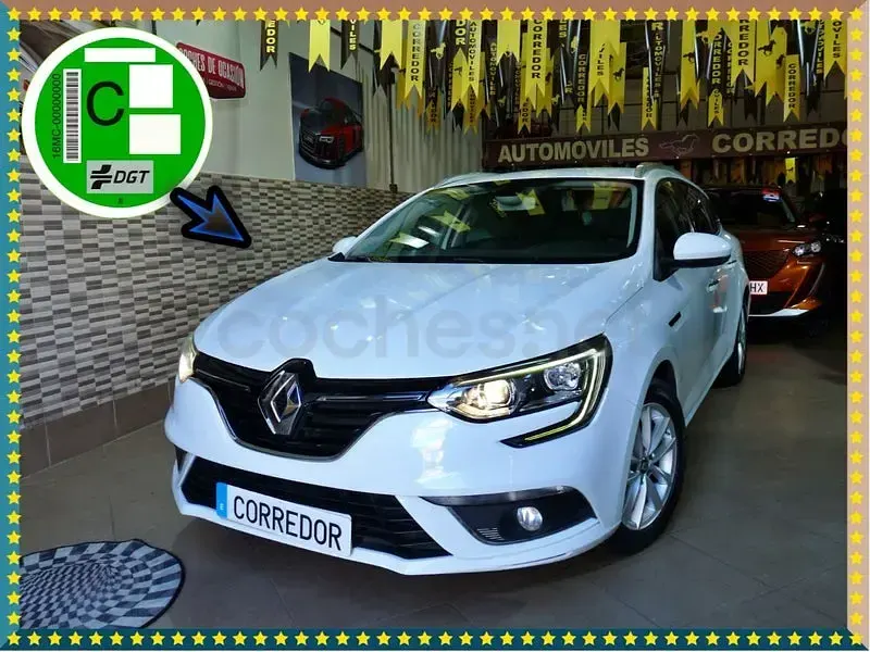 Usado Renault Mégane GrandTour 90 CV (66 kW) 2018 Blanco Familiar
