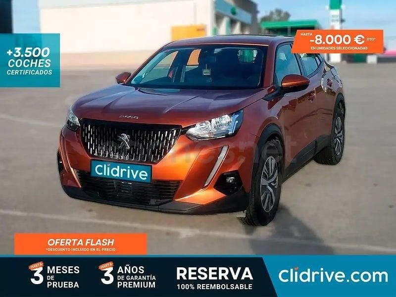 Usado Peugeot 2008 Active 100 CV (73 kW) 2020 Naranja SUV