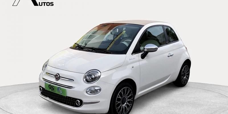 Blanco Usado 2022 Fiat 500C Dolcevita Descapotable | 12.299 € (Precio justo) - Imagen 1/4