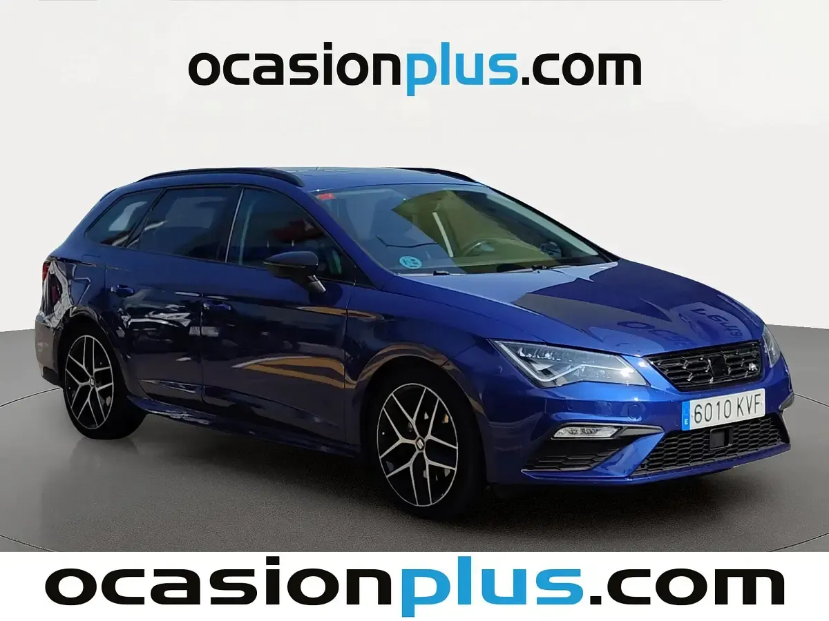 Usado Seat Leon FR 190 CV (139 kW) 2019 Azul Monovolumen