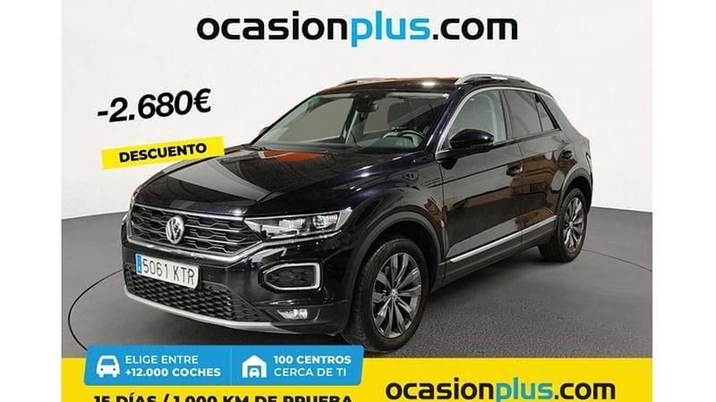 Negro Usado 2019 VW T-Roc Sportline SUV | 20.537 € (Super precio) - Imagen 1/4