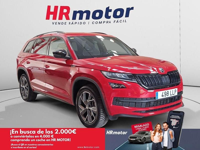 Rojo Usado 2020 Skoda Kodiaq SportLine SUV | 30.440 € (Un poco caro) - Imagen 1/4