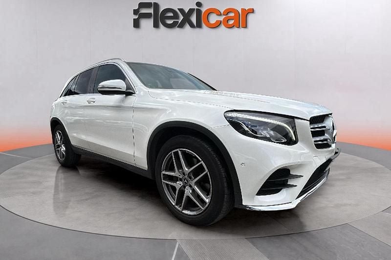 Blanco Usado 2017 Mercedes GLC250 AMG line SUV | 30.970 € (Super precio) - Imagen 1/4