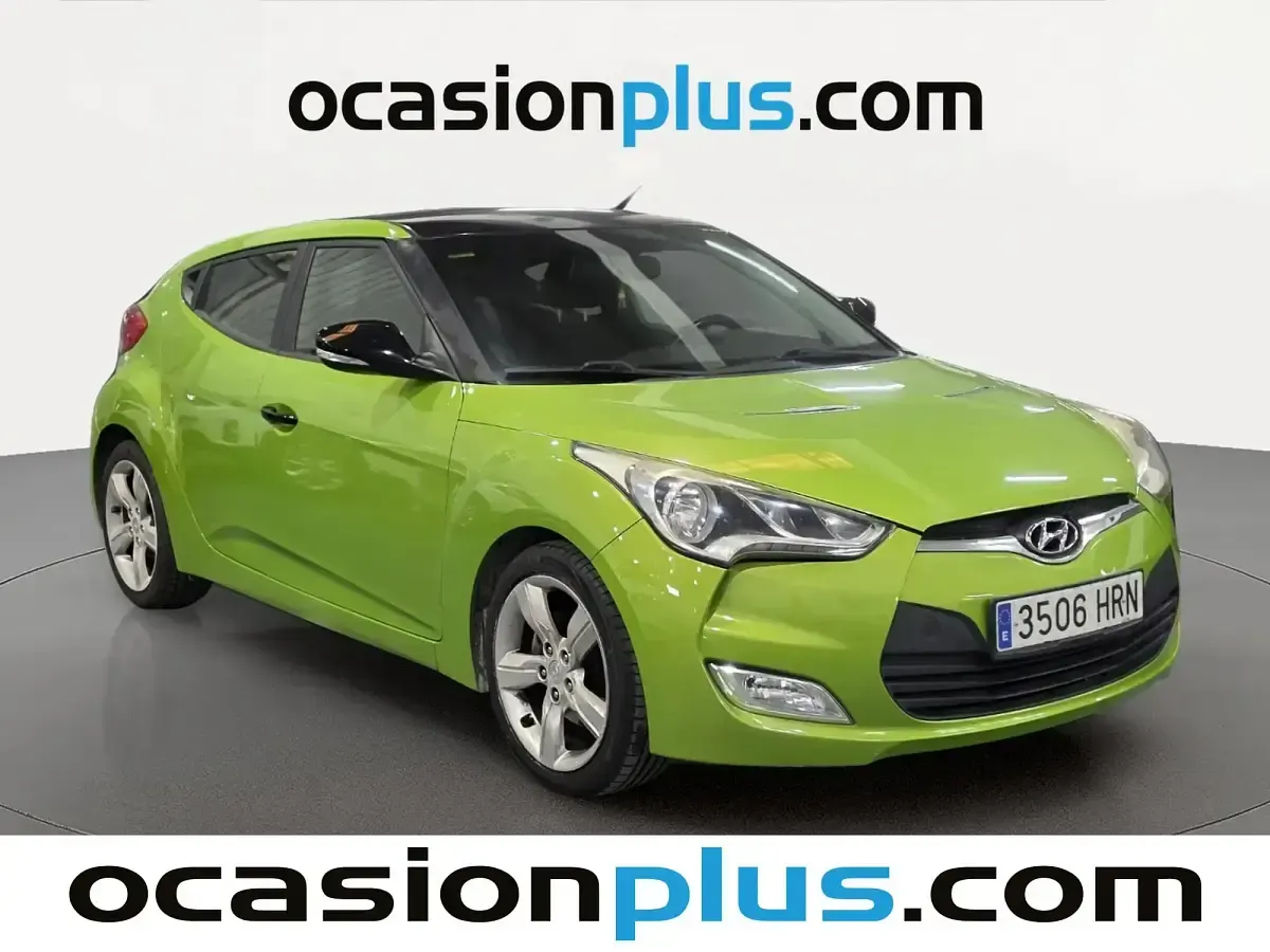 Usado Hyundai Veloster 140 CV (102 kW) 2013 Verde Utilitario