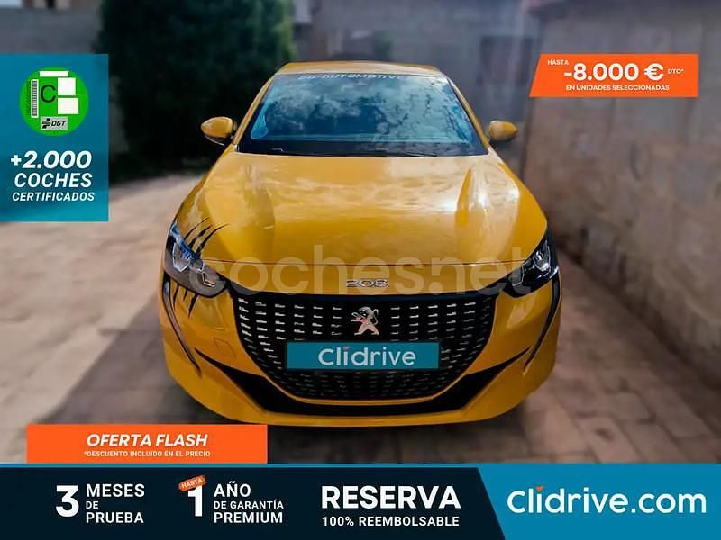Amarillo Usado 2021 Peugeot 208 Active Utilitario | 12.990 € (Precio justo) - Imagen 1/3