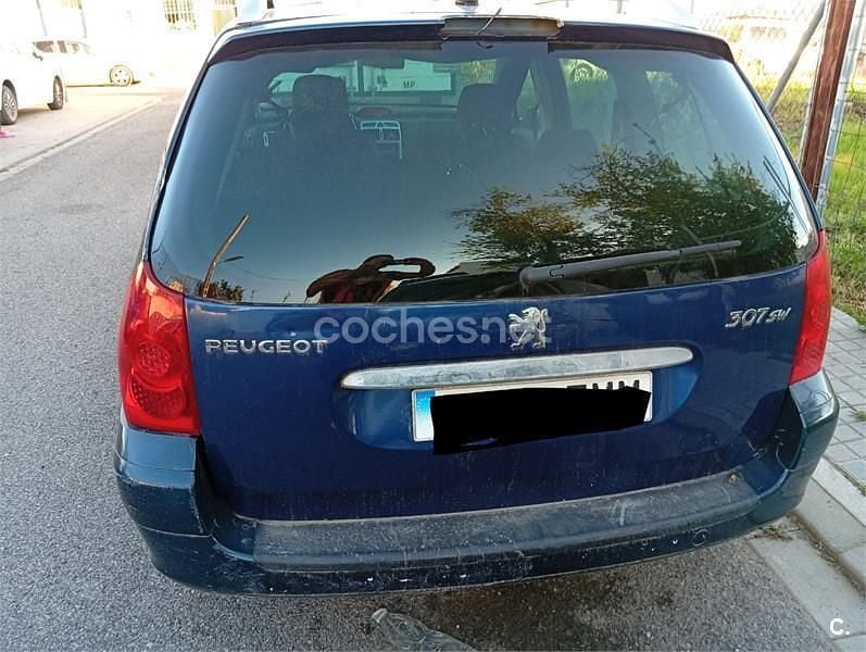 Usado Peugeot 307 110 CV (80 kW) 2007 Azul Familiar