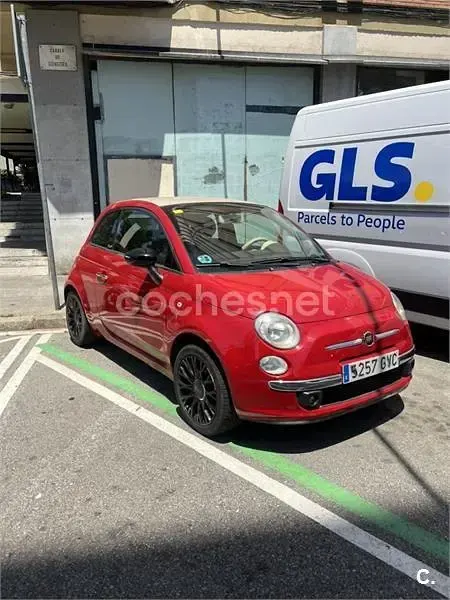Usado Fiat 500C Lounge 100 CV (73 kW) 2010 Rojo Descapotable