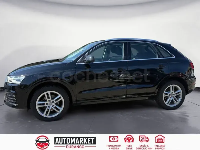 Usado Audi Q3 150 CV (110 kW) 2017 Negro SUV