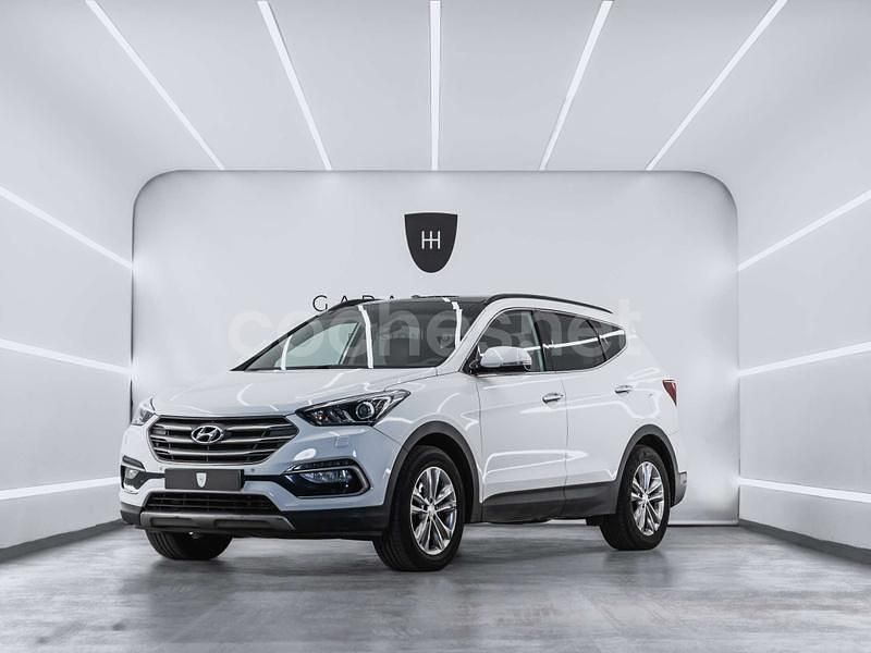 Blanco Usado 2017 Hyundai Santa Fe SUV | 15.699 € (Precio justo) - Imagen 1/4