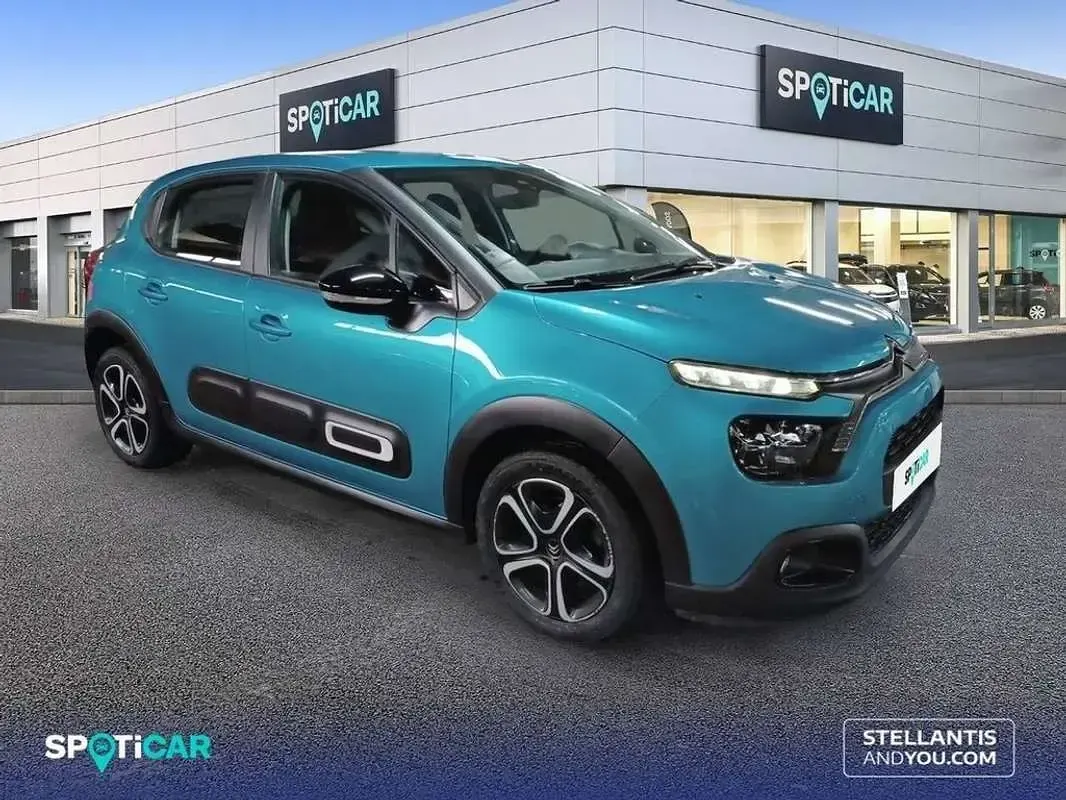 Usado Citroën C3 Feel 102 CV (75 kW) 2021 Azul Utilitario