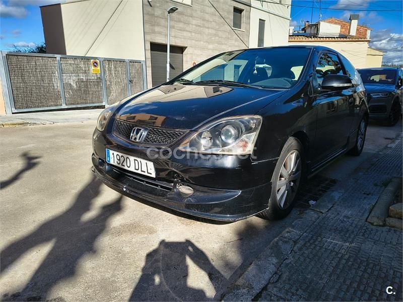 Usado Honda Civic Sport 110 CV (80 kW) 2005 Negro Berlina