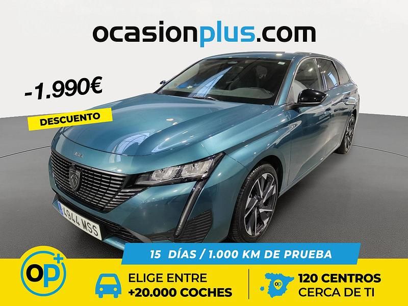 Azul Usado 2024 Peugeot 308 Allure Familiar | 19.700 € (Precio justo) - Imagen 1/4