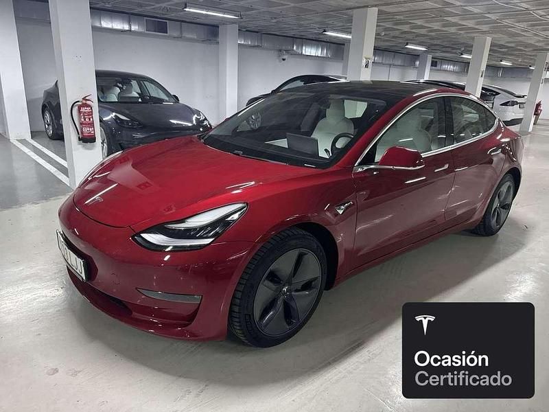Usado Tesla Model 3 Long Range AWD 238 kW (324 CV) 2020 Rojo Berlina