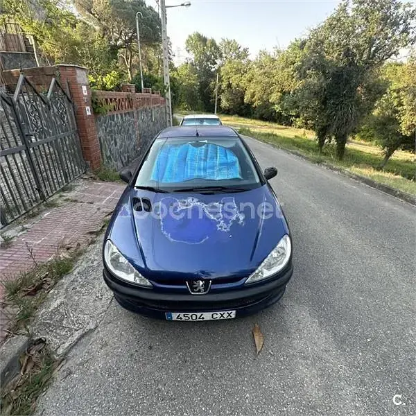 Usado Peugeot 206 70 CV (51 kW) 2004 Azul Berlina