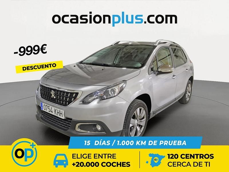 Usado Peugeot 2008 Style 82 CV (60 kW) 2018 Gris SUV