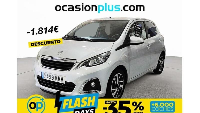 Usado Peugeot 108 Allure 82 CV (60 kW) 2018 Plateado Utilitario