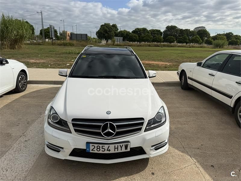Blanco Usado 2014 Mercedes C200 Familiar | 16.500 € (Precio justo) - Imagen 1/4