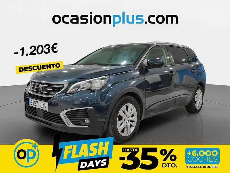 Azul Usado 2017 Peugeot 5008 Active Monovolumen | 15.047 € (Buen precio) - Imagen 1/4