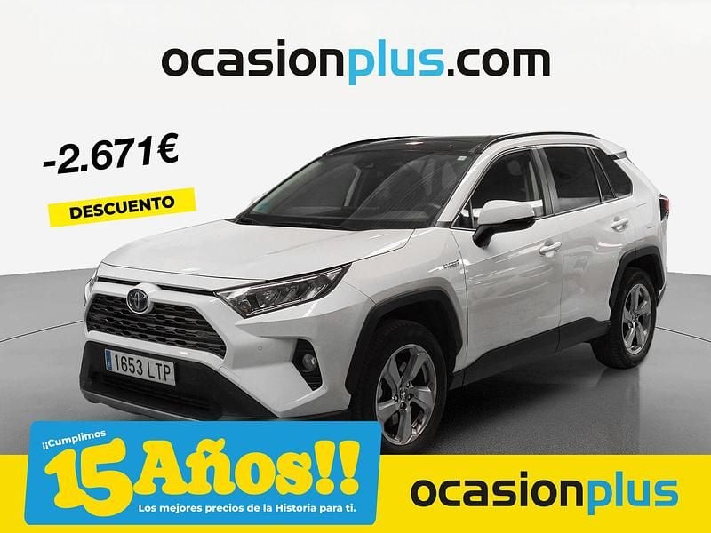 Blanco Usado 2021 Toyota RAV4 Hybrid Advance SUV | 29.390 € (Buen precio) - Imagen 1/4