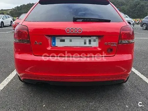 Usado Audi A3 S-Line 140 CV (102 kW) 2008 Rojo Utilitario