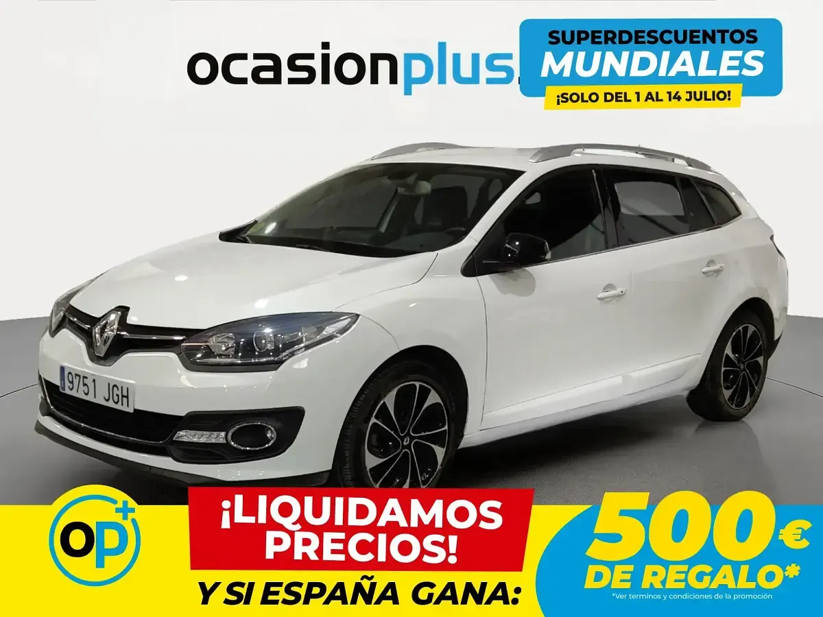 Usado Renault Mégane GrandTour Bose Edition 131 CV (96 kW) 2015 Blanco Familiar