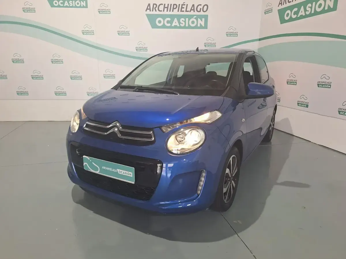 Usado Citroën C1 Shine 72 CV (52 kW) 2021 Azul Utilitario