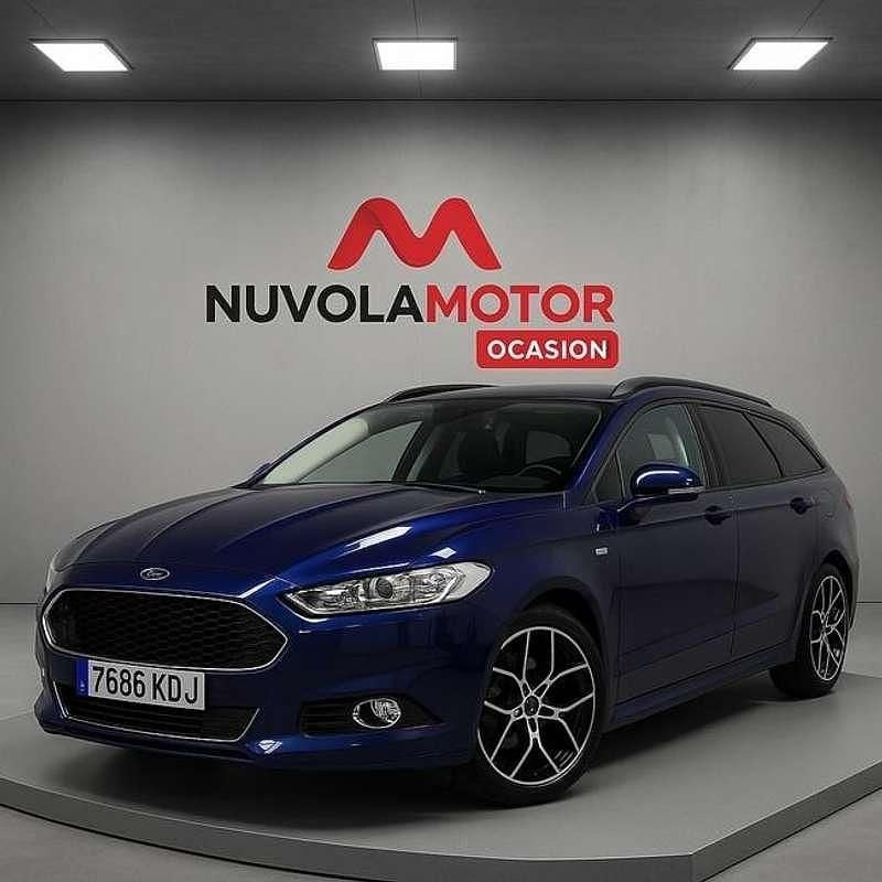 Azul Usado 2017 Ford Mondeo ST-Line Familiar | 13.990 € (Precio justo) - Imagen 1/4