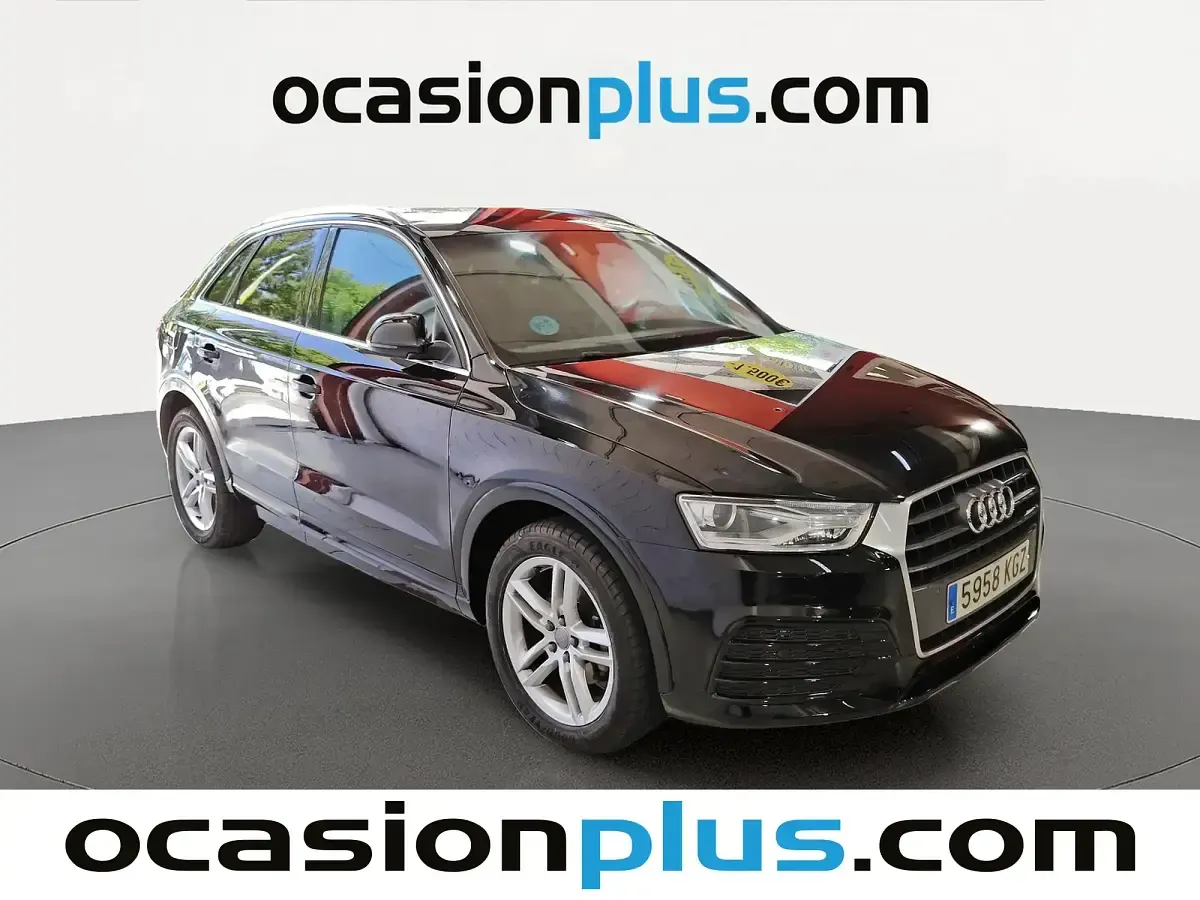 Usado Audi Q3 Sport 150 CV (110 kW) 2018 Negro SUV