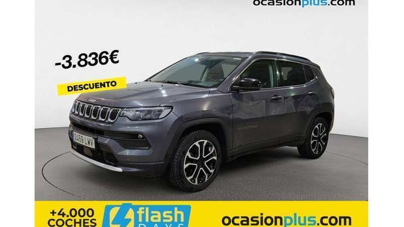 Gris Usado 2022 Jeep Compass Limited SUV | 18.591 € (Buen precio) - Imagen 1/4