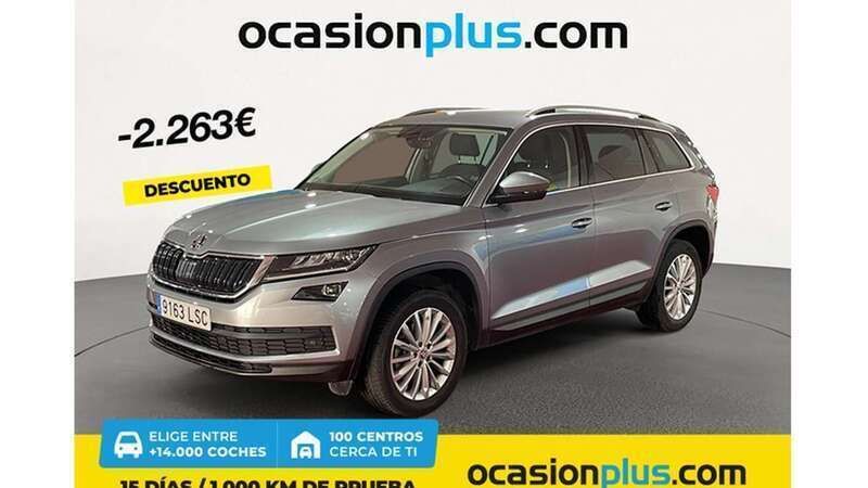 Gris Usado 2021 Skoda Kodiaq Ambition SUV | 22.637 € (Buen precio) - Imagen 1/4