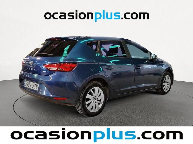 Usado Seat Leon Reference 105 CV (77 kW) 2015 Azul Utilitario