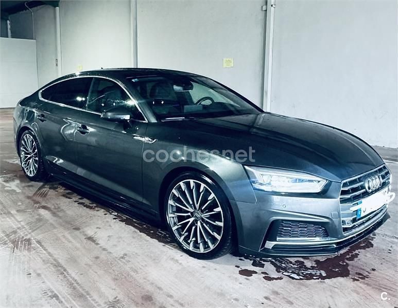 Usado Audi A5 Sportback Sport 190 CV (139 kW) 2018 Gris / plata Utilitario