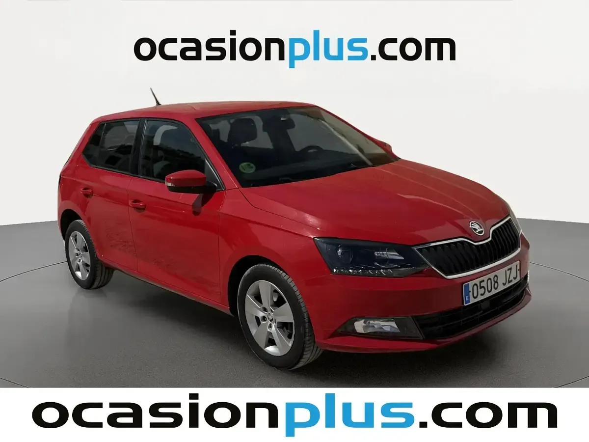 Usado Skoda Fabia Ambition 75 CV (55 kW) 2017 Rojo Berlina