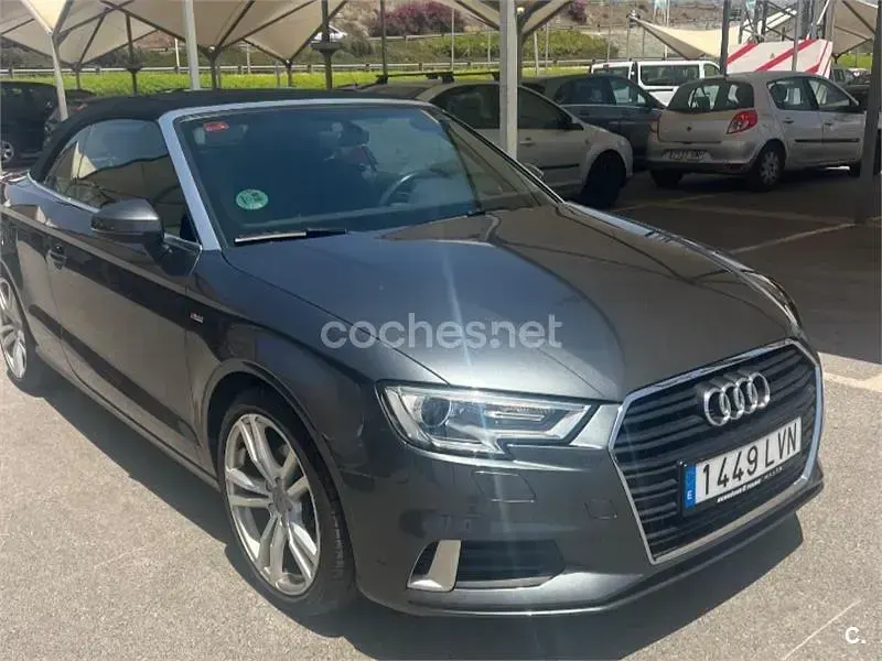 Usado Audi A3 Cabriolet S-Line 150 CV (110 kW) 2018 Gris / plata Descapotable