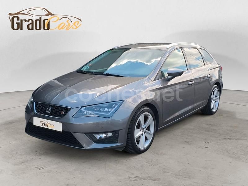 Beige Usado 2014 Seat Leon FR Familiar | 12.490 € (Precio justo) - Imagen 1/4