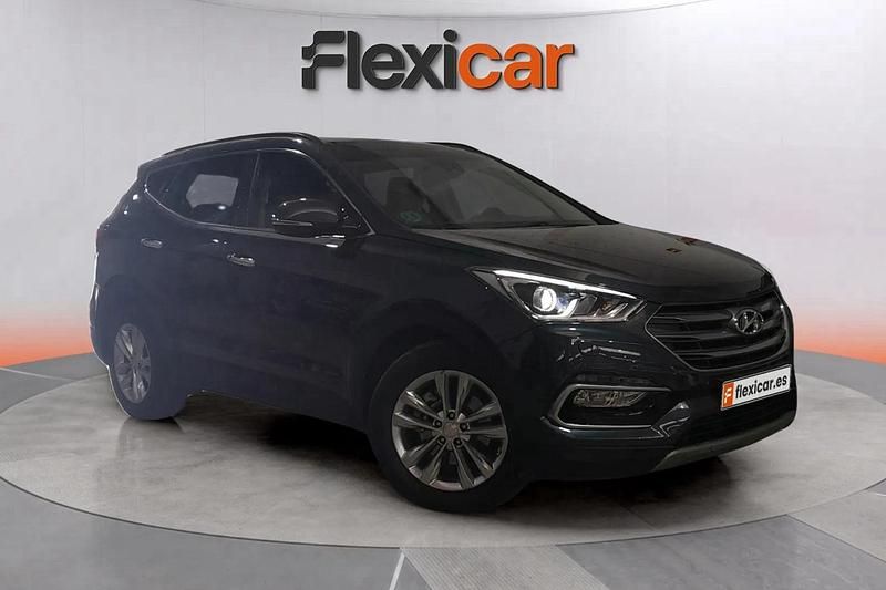 Azul Usado 2017 Hyundai Santa Fe SUV | 22.490 € (Caro) - Imagen 1/4