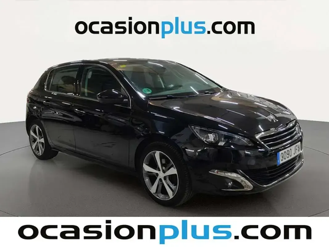 Usado Peugeot 308 Allure 131 CV (96 kW) 2015 Negro Utilitario