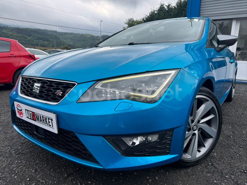 Azul Usado 2014 Seat Leon FR Berlina | 11.990 € (Buen precio) - Imagen 1/4