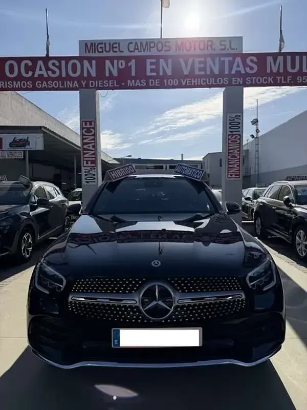 Usado Mercedes GLC300e 306 CV (225 kW) 2021 Azul SUV