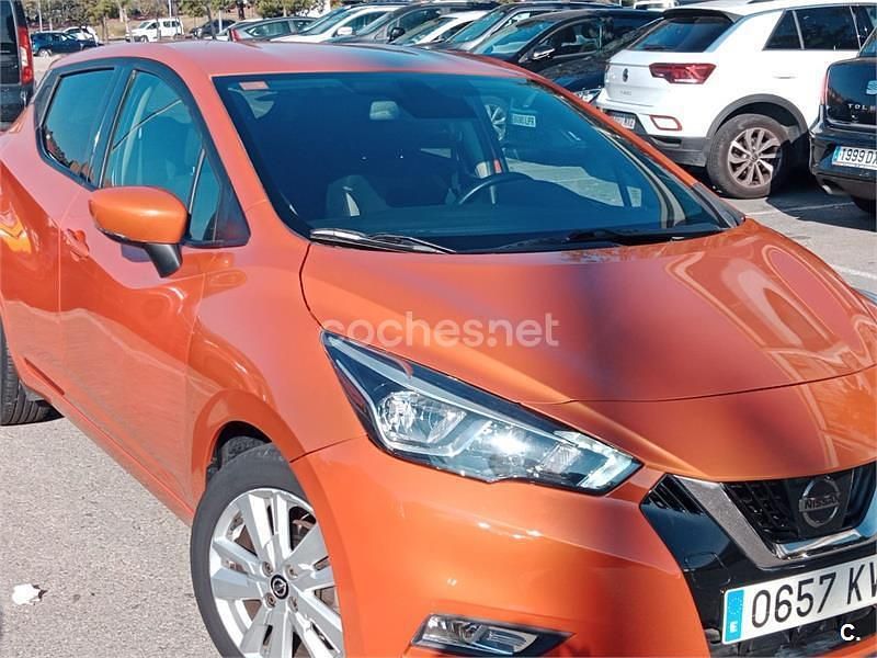 Usado Nissan Micra N-Connecta 117 CV (86 kW) 2019 Naranja Berlina