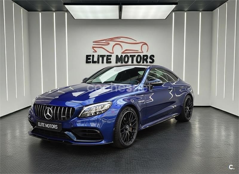 Usado Mercedes C63 AMG 476 CV (350 kW) 2019 Azul Coupe