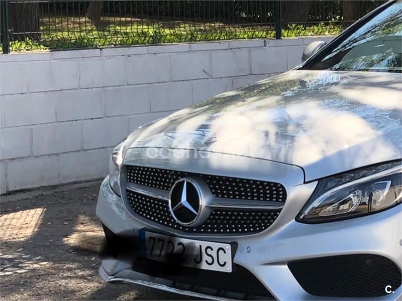 Usado Mercedes C220 AMG line 170 CV (125 kW) 2016 Gris / plata Coupe