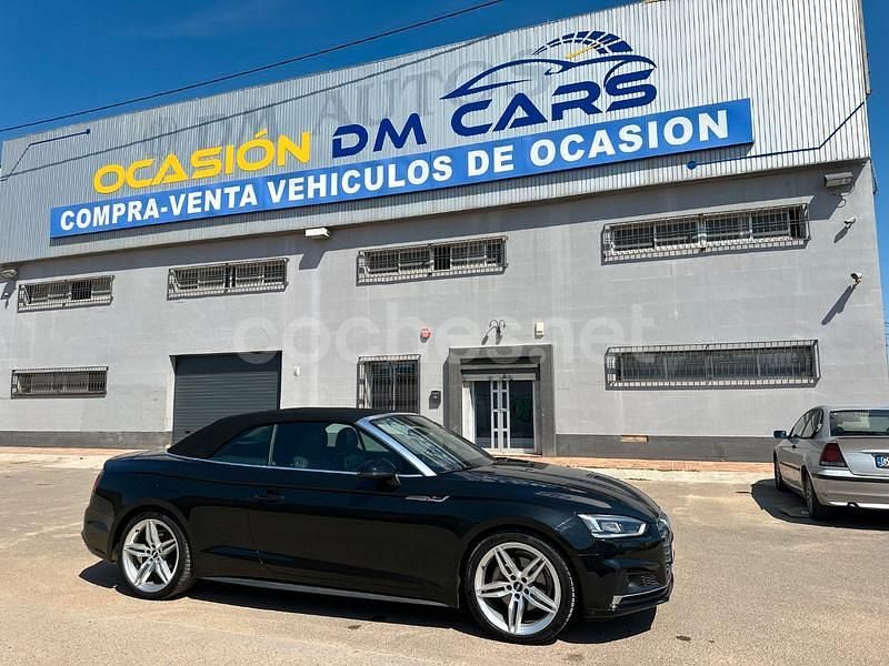 Negro Usado 2017 Audi A5 Cabriolet S-Line Descapotable | 34.500 € - Imagen 1/4