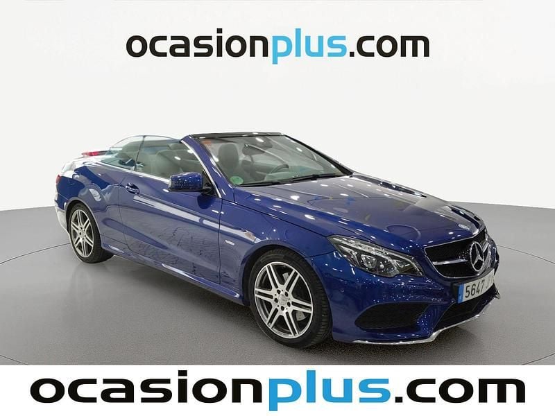 Usado Mercedes E220 AMG 170 CV (125 kW) 2016 Azul Descapotable