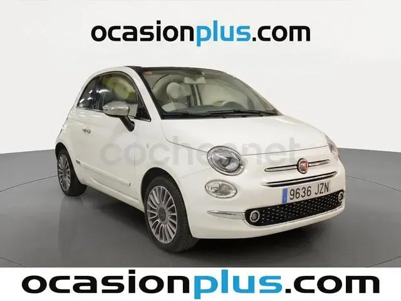Usado Fiat 500C Lounge 69 CV (50 kW) 2017 Blanco Descapotable
