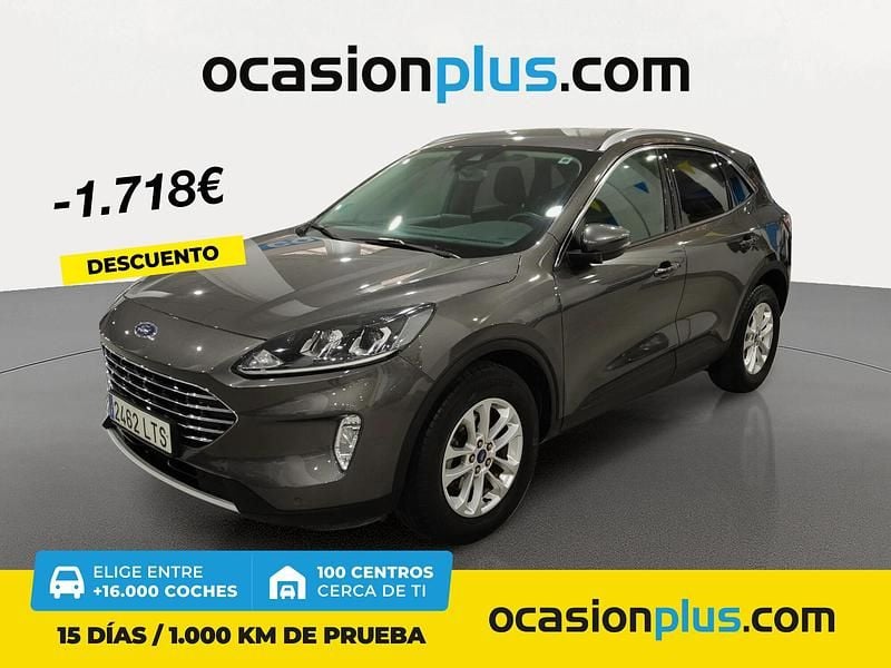 Gris Usado 2021 Ford Kuga Titanium SUV | 18.300 € (Buen precio) - Imagen 1/4