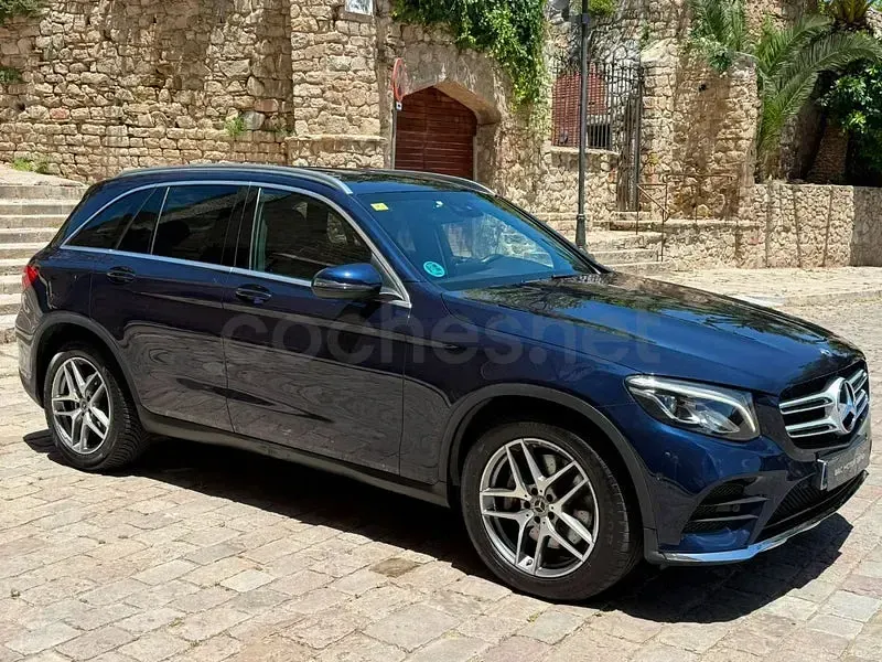 Usado Mercedes GLC220 170 CV (125 kW) 2018 Azul SUV